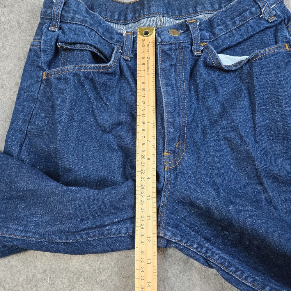 Vintage Bayly Jeans Mens 34x29* Straight Leg Dark Wash Outdoors 90s Made in USA - Picture 10 of 11